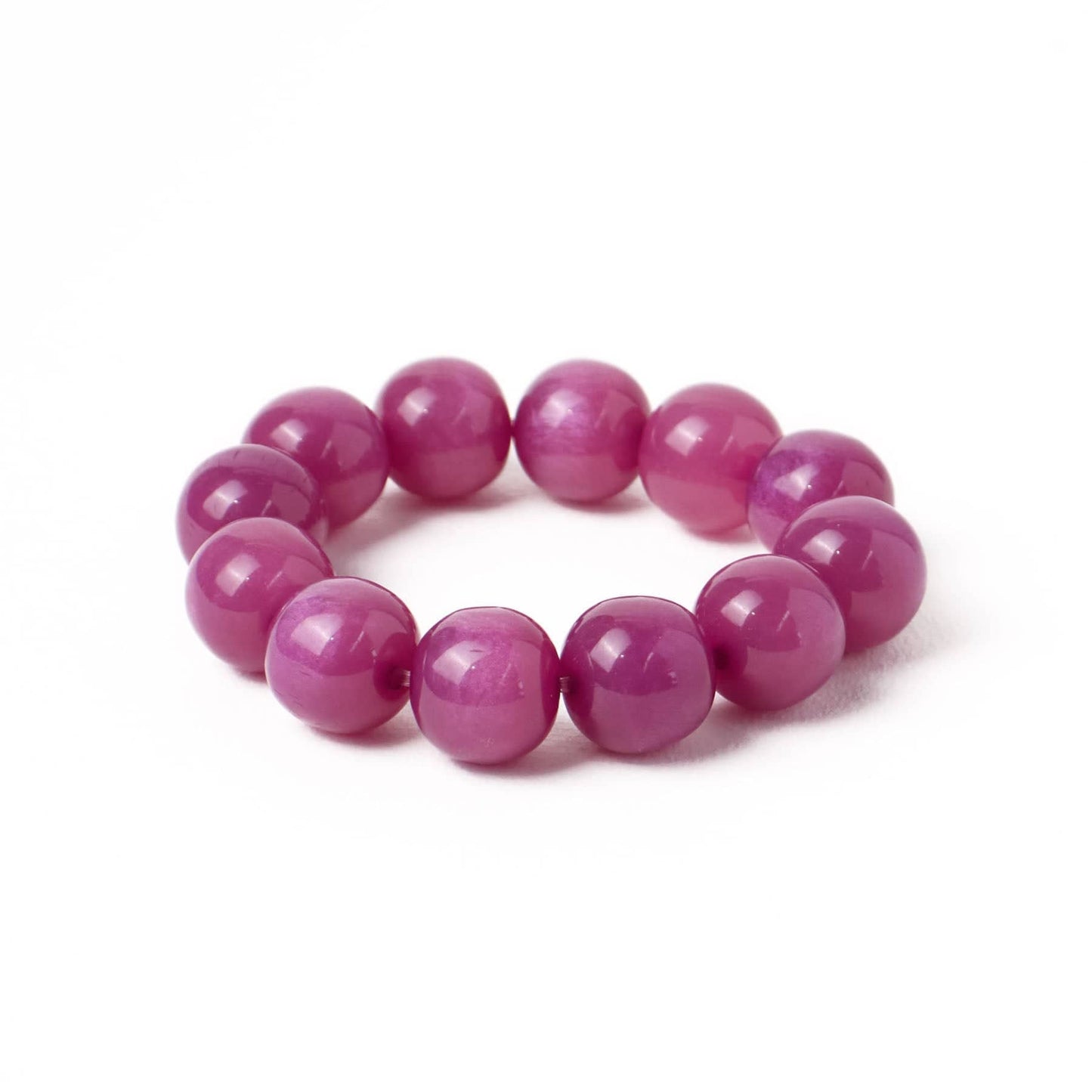 Cece Large Resin Bead Bracelet Purple
