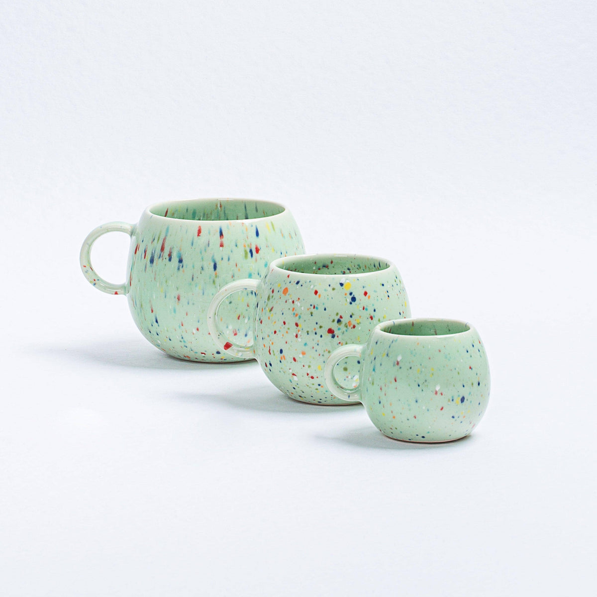 Green Ball Mug 17oz / 500ml stoneware ceramic — Party Collection