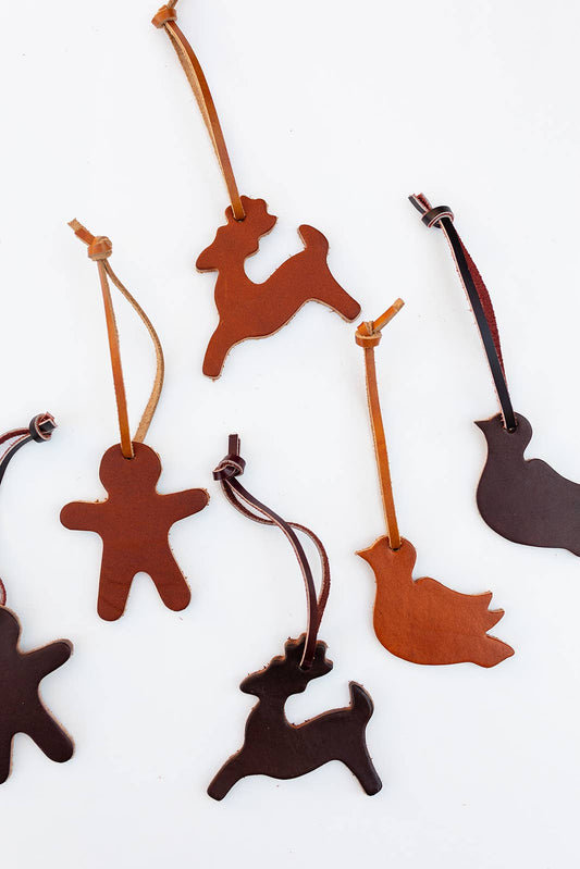 The Leather Christmas Ornament