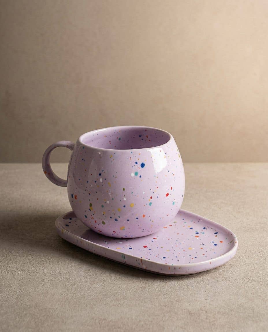Lilac Ball Mug 500ml / 17oz stoneware ceramic — Party Collection