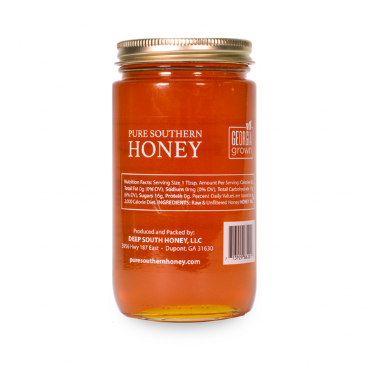 Honey 1 Lb (12 Jars) Raw, Unfiltered, and Unheated