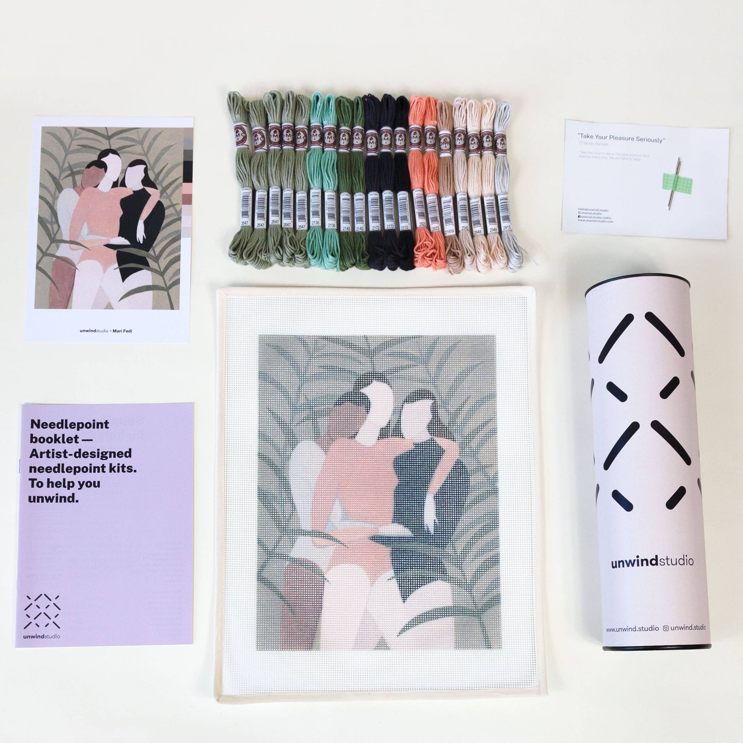 Sisterhood Needlepoint Kit | DIY Embroidery