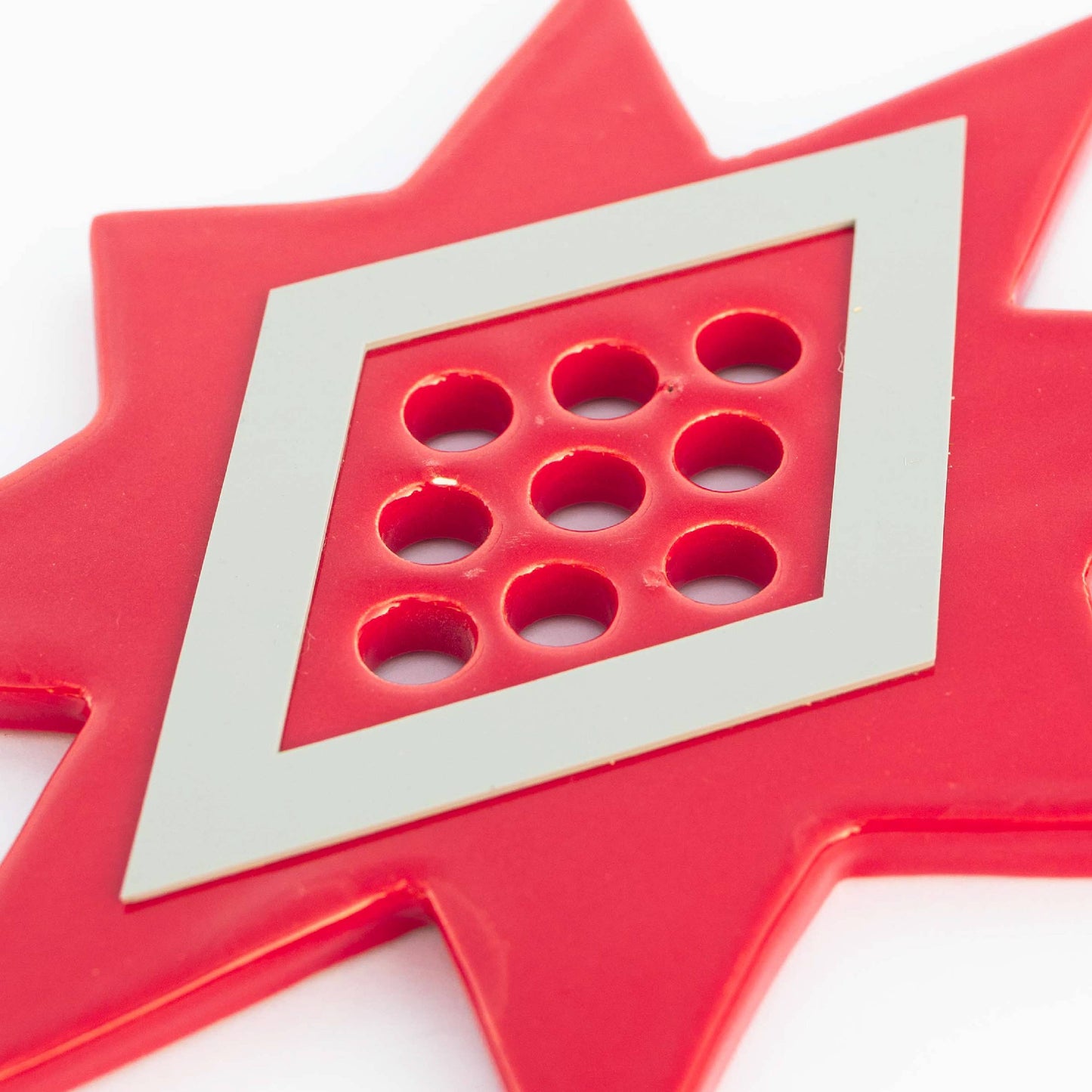 Star Flower Frog  | Ruby Red | Ceramic Lid