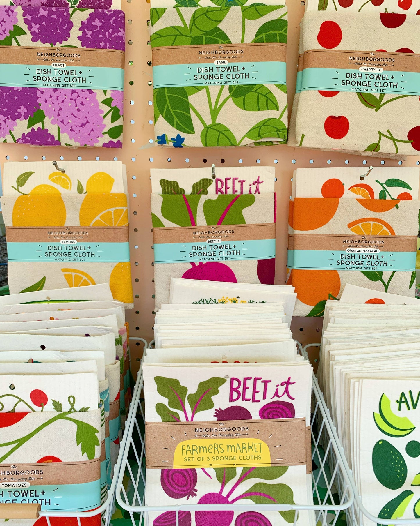 Lilac - Tea Towel + Sponge Cloth Set