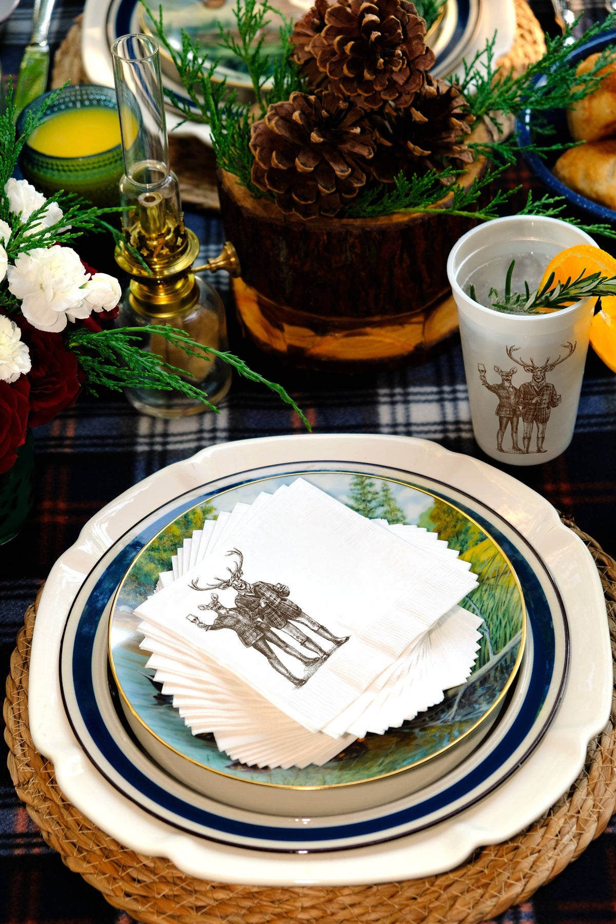 Reindeer Romp Cocktail Napkins