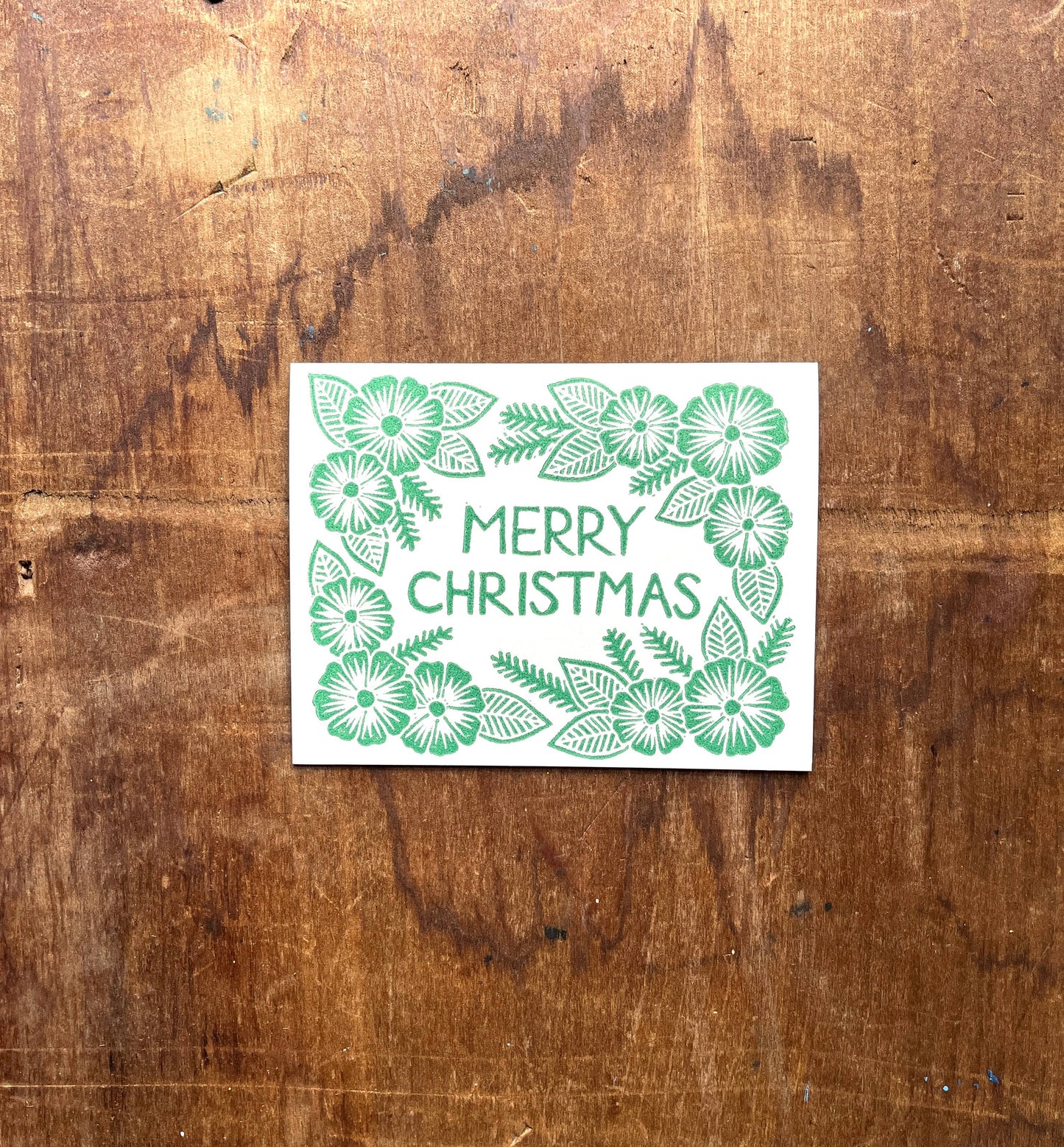 "Merry Christmas," Greeting Card