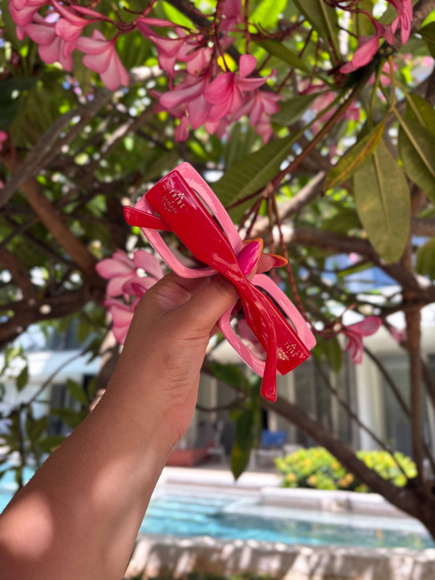 Deco Sunglasses Pink + Red