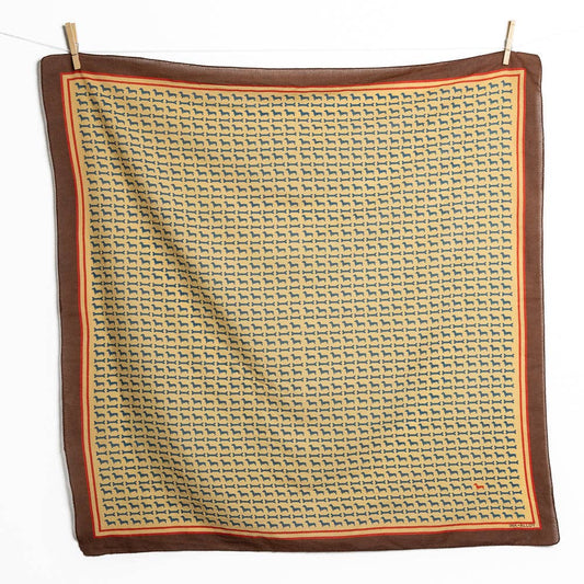 Olivia Square Scarf Dachshund Print Wholesale