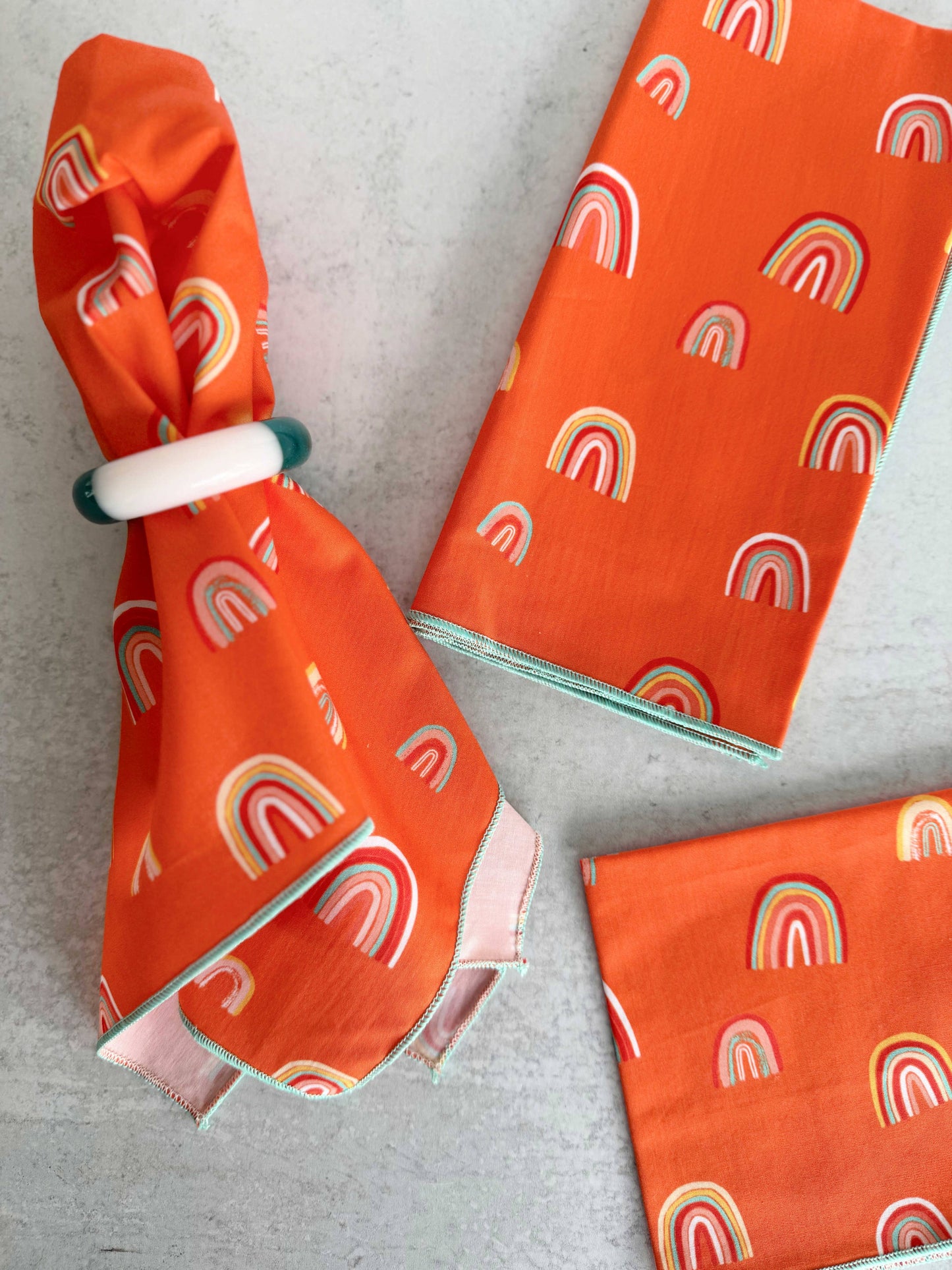 Over the Rainbow Cloth Napkins, set of four