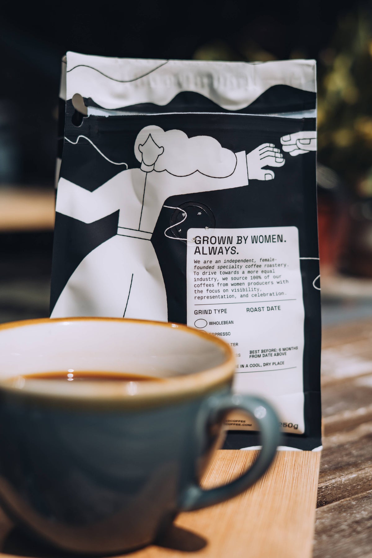 Coffee, Back To The Filter, Filter Blend, Brazil & Ethiopia.