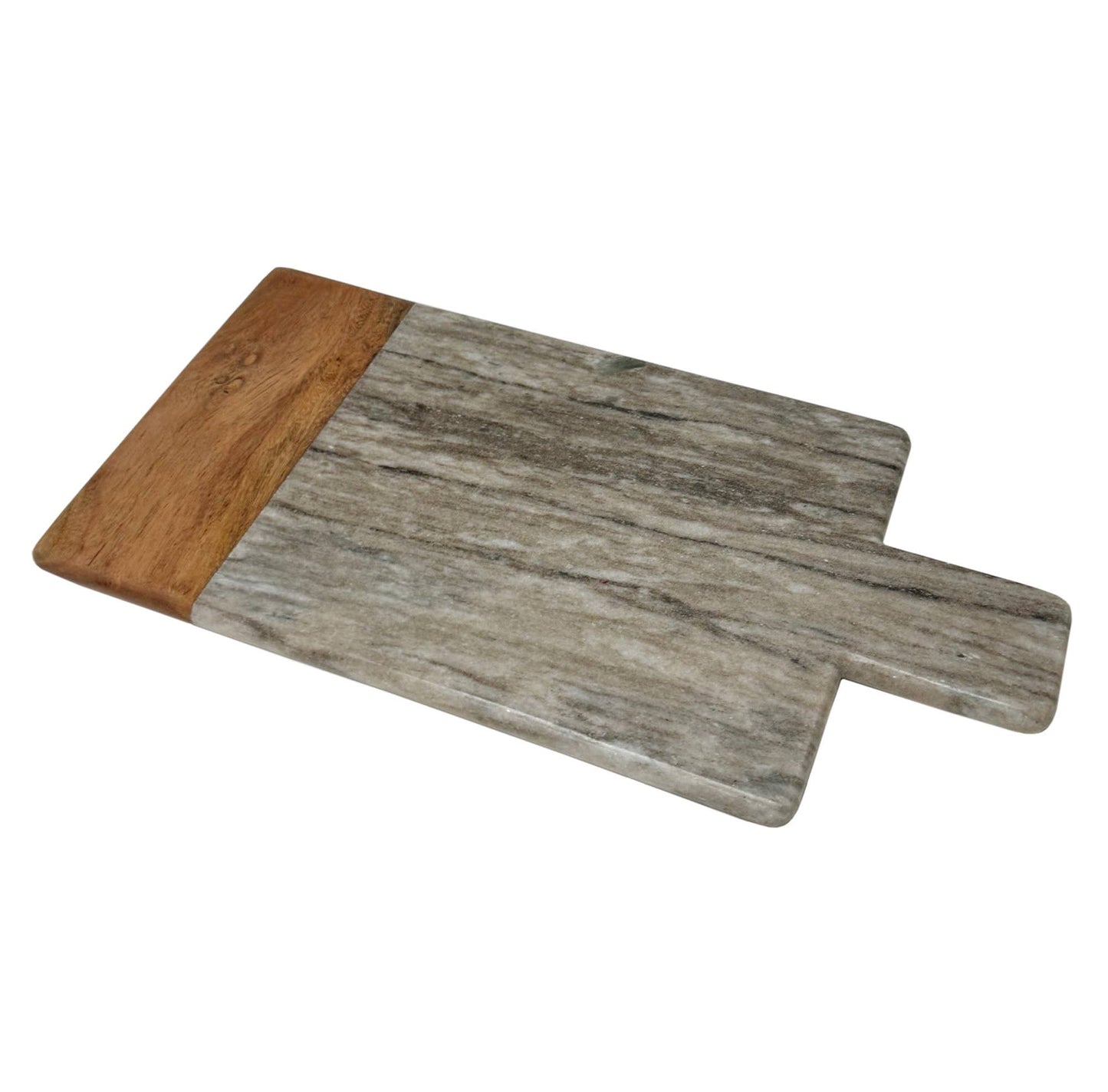 Rectangular Marble & Acacia Wood Charcuterie Board