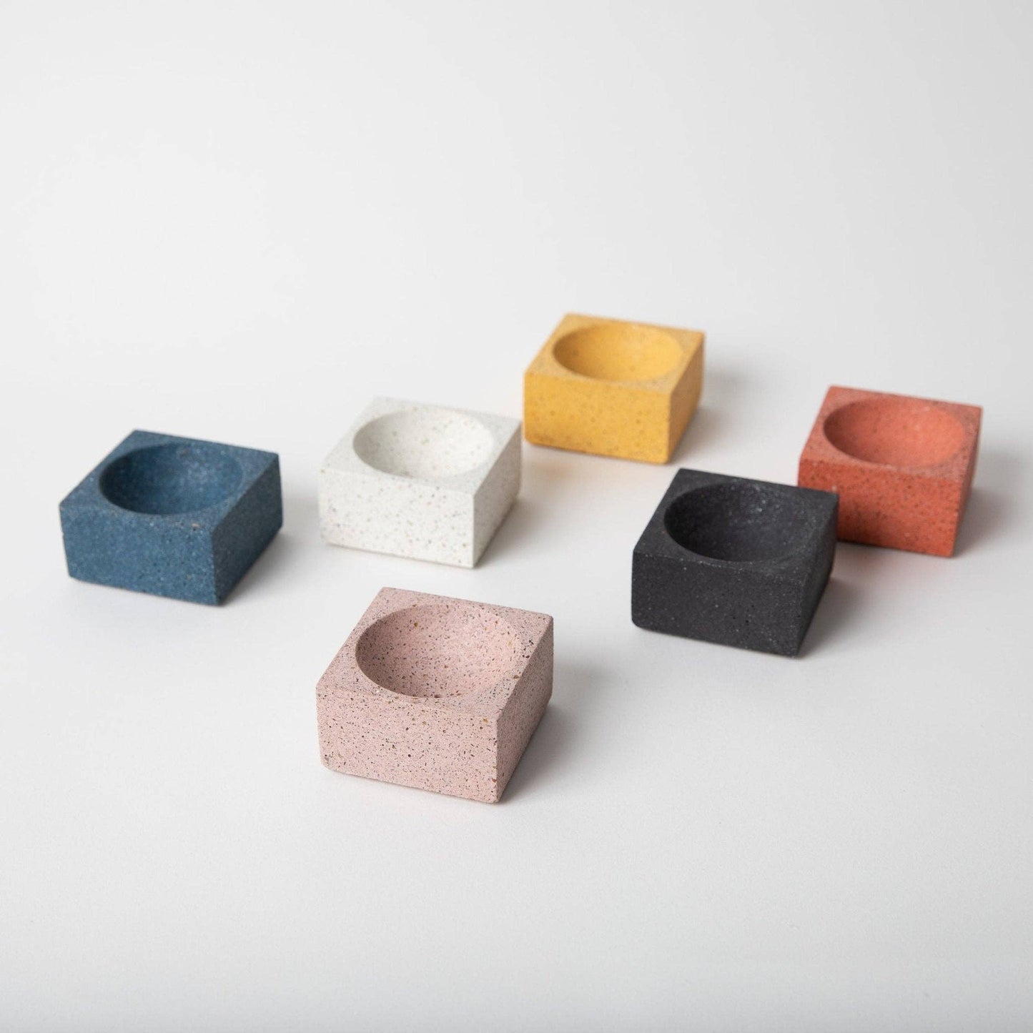 Square Incense Holder | Cobalt Terrazzo