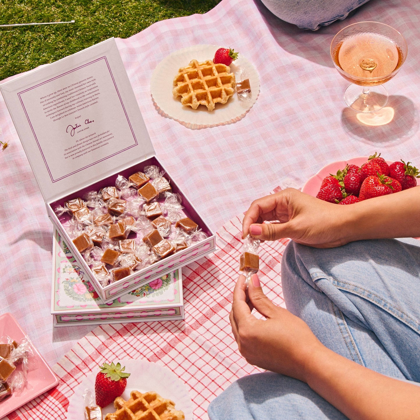 Strawberry Sakura Caramels 6 oz Gift Box