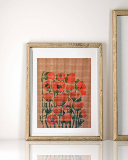 Poppy Blobs Needlepoint Kit
