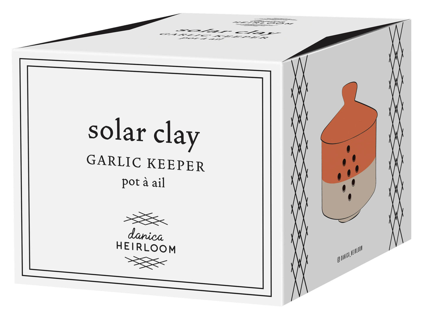Clay Solar Garlic Keeper
