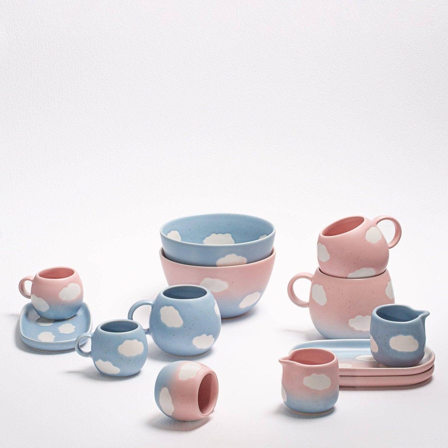 Blue Ball Mug 17oz / 500ml stoneware ceramic — Cloud Collection