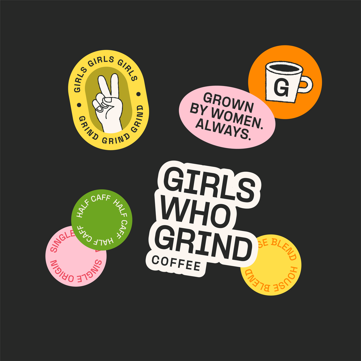 Coffee, Oh My Goth blend, dark roast, Brazil & Guatemala.