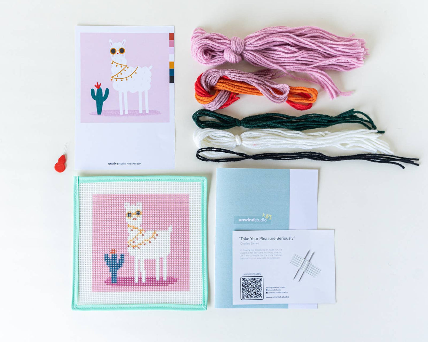 No Drama Llama - Needlepoint Kit for Kids