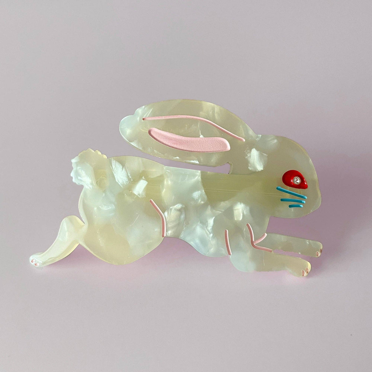 Bunny Yellow Hair Barrette