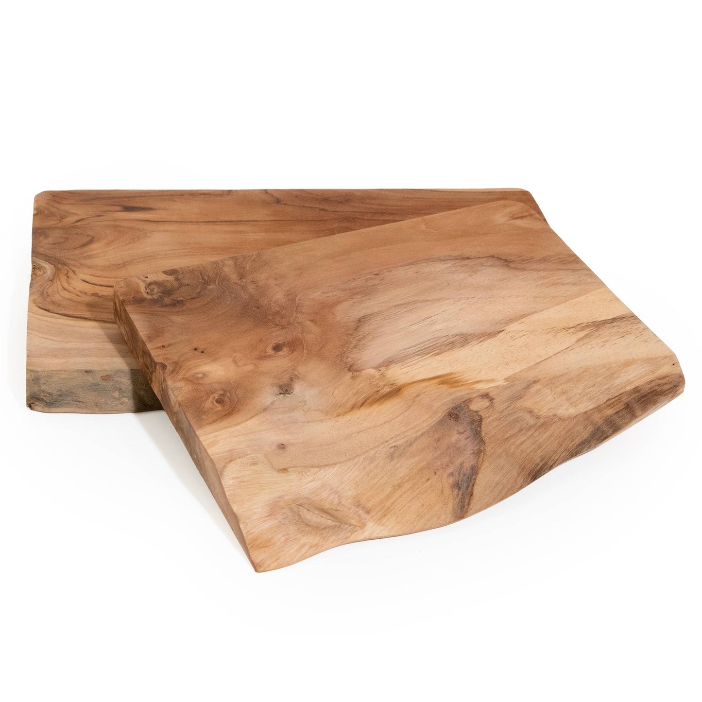 Live Edge Teak Slice Charcuterie Board: Small