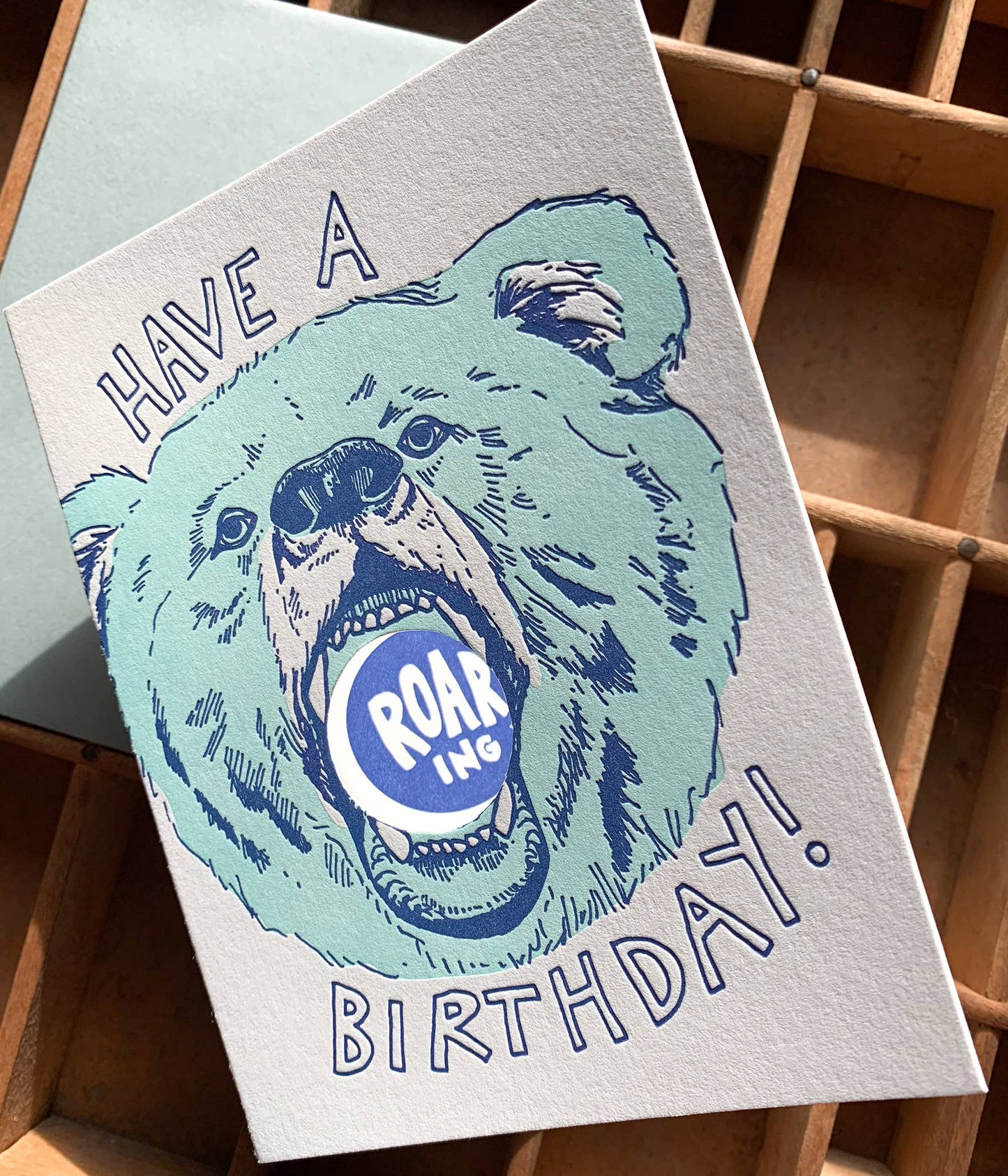 Roaring Birthday card