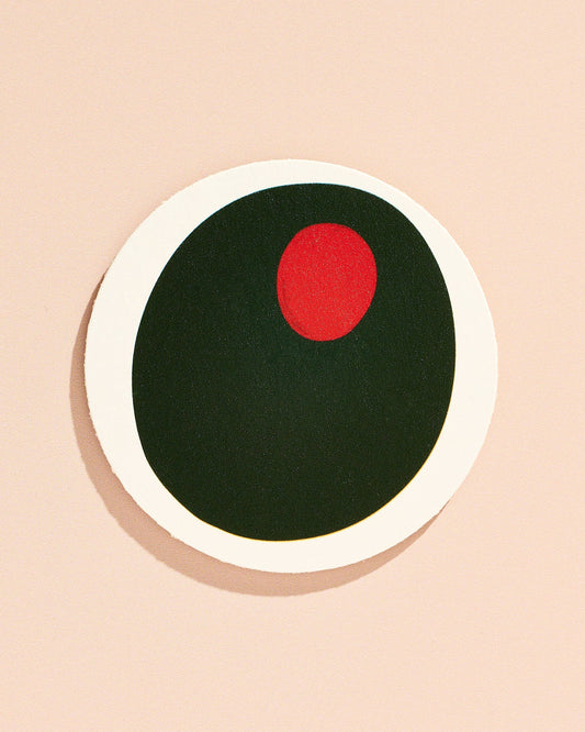 Pimento Olive Coasters - Set of 4
