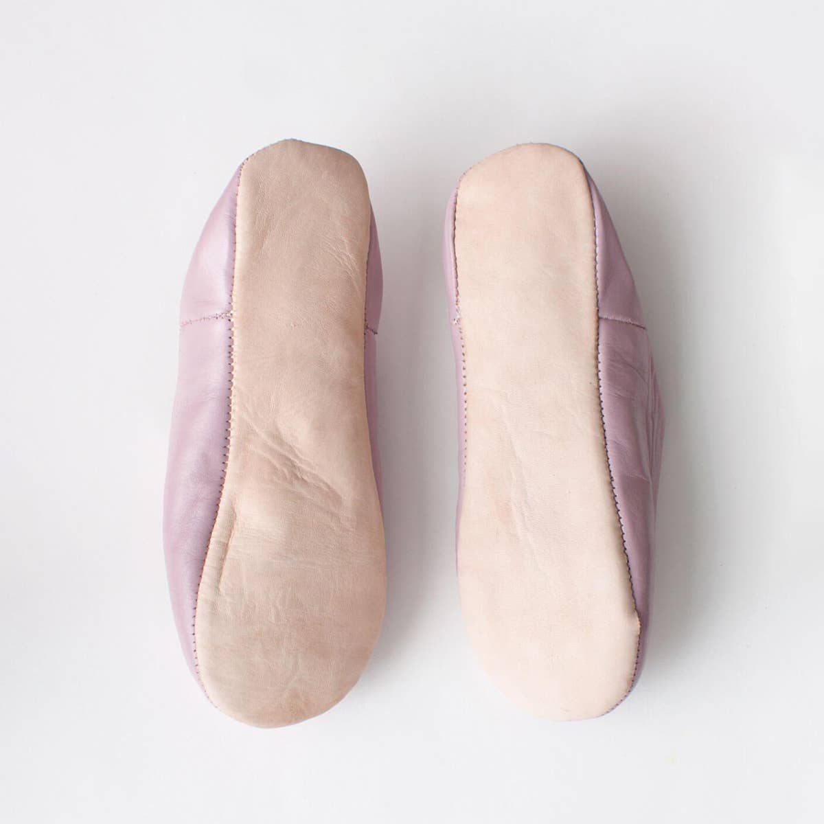 Moroccan Babouche Basic Slippers, Vintage Pink