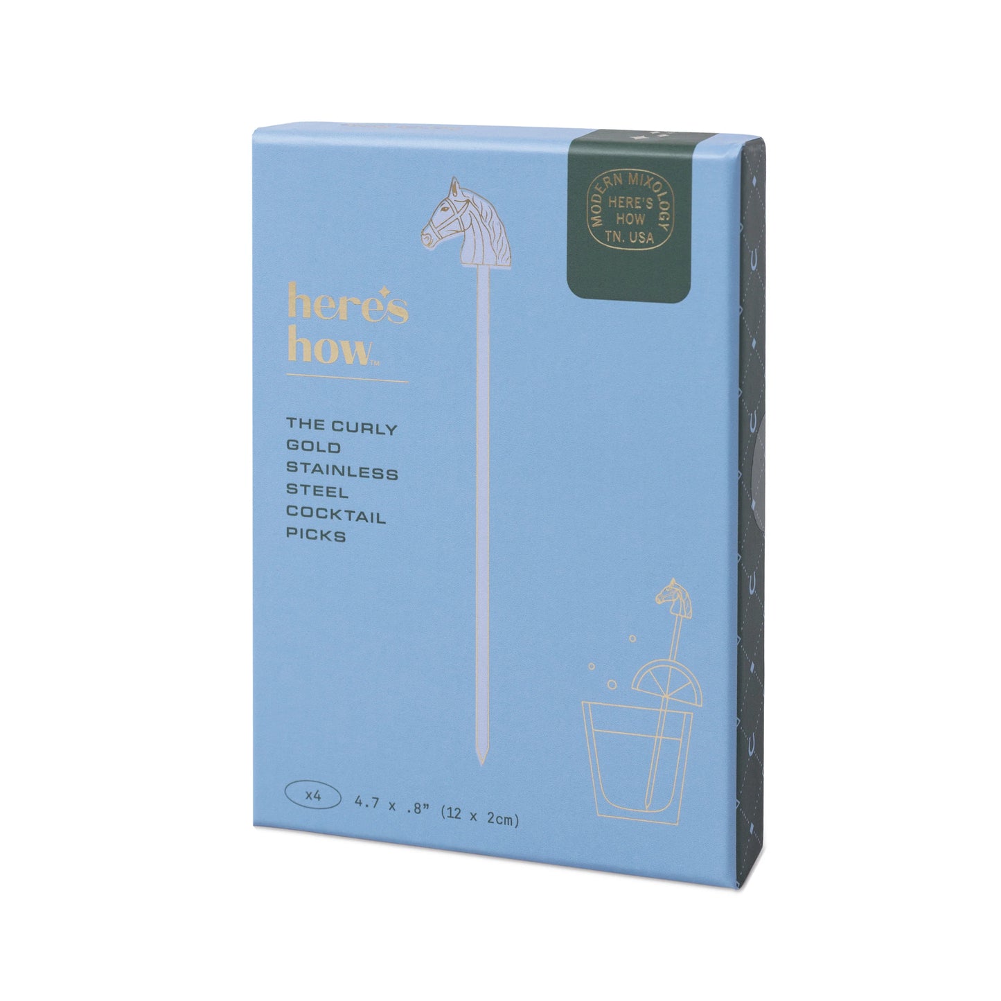 The Curly Cocktail Picks - Horse