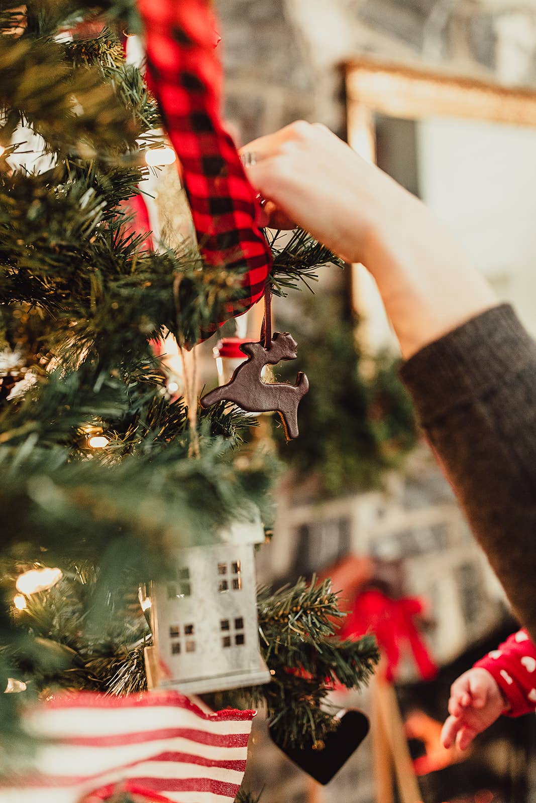 The Leather Christmas Ornament