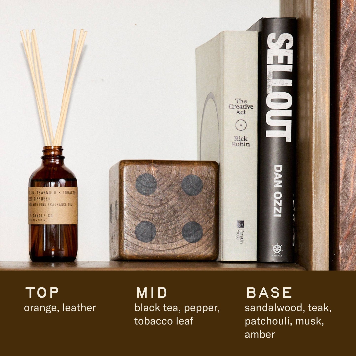 Teakwood & Tobacco - 3.5 oz Reed Diffuser