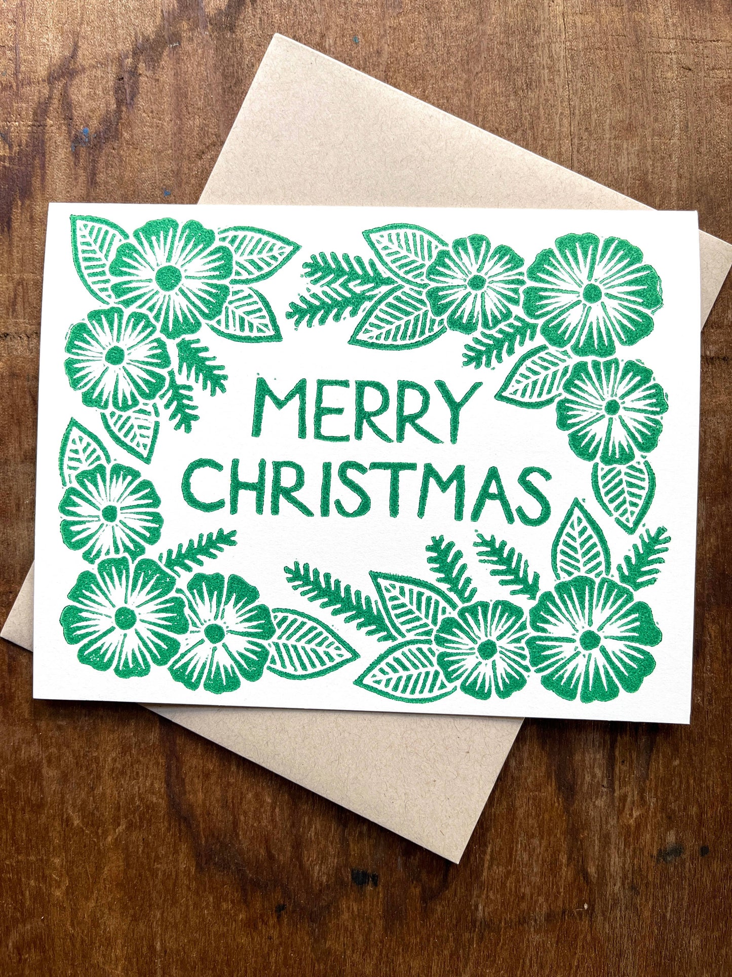 "Merry Christmas," Greeting Card