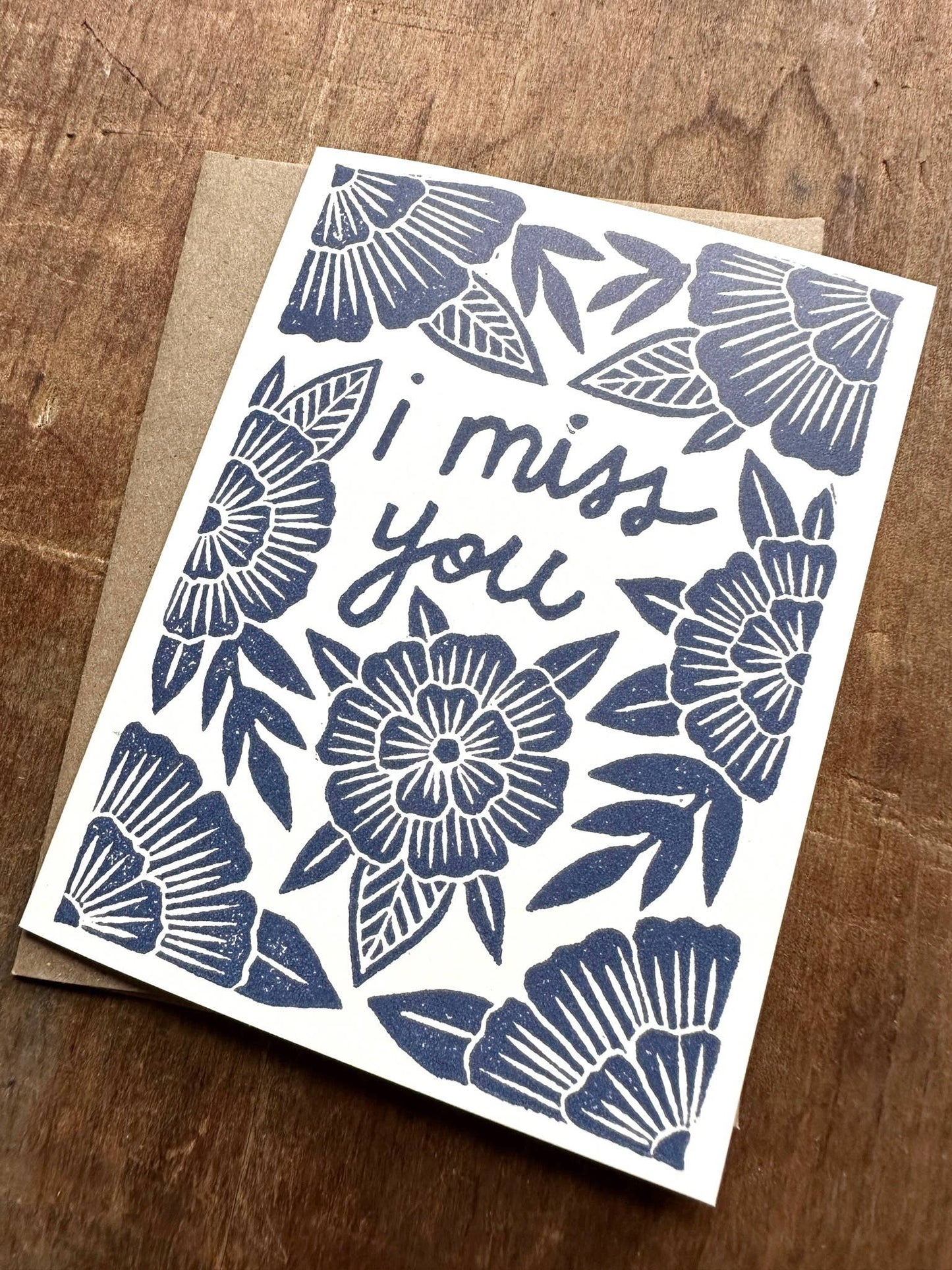 "I Miss You," Greeting Card