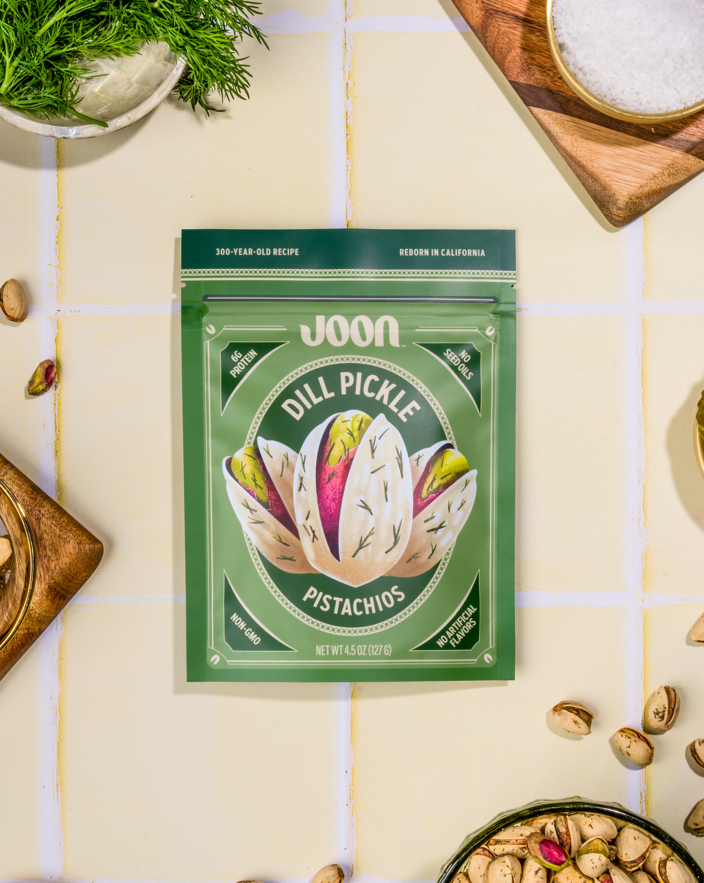 Joon Dill Pickle Pistachios - 4.5oz Resealable Bag