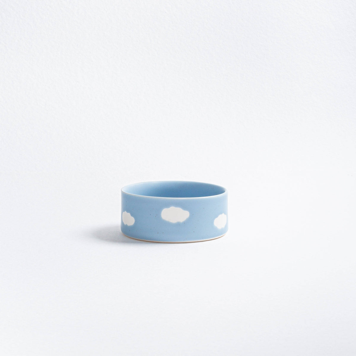 Blue Medium stoneware ceramic Pet Bowls — Cloud Collection