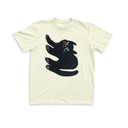 Odin The Cat Tee #3 - Cream