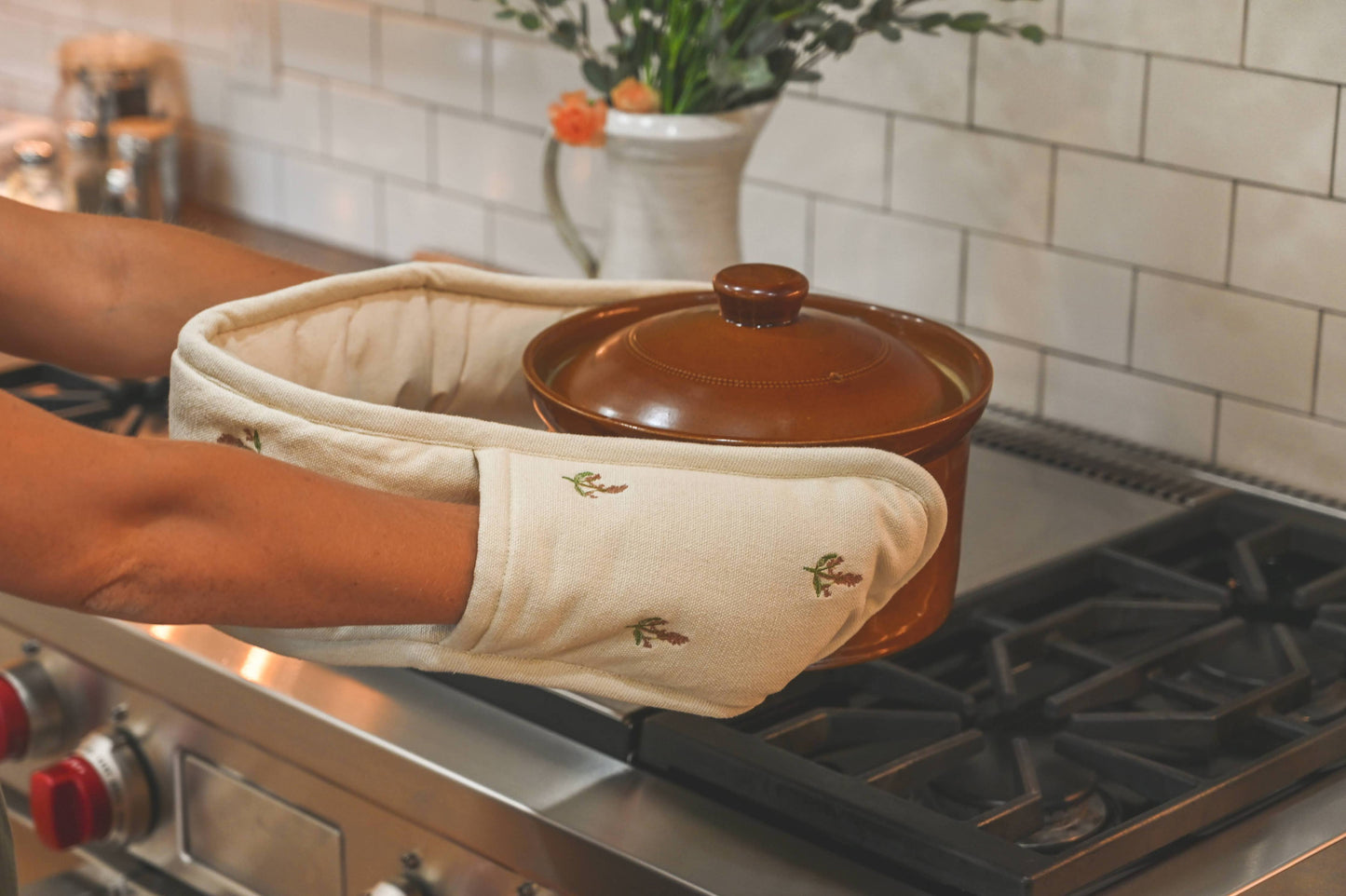 Flora Double Oven Mitt