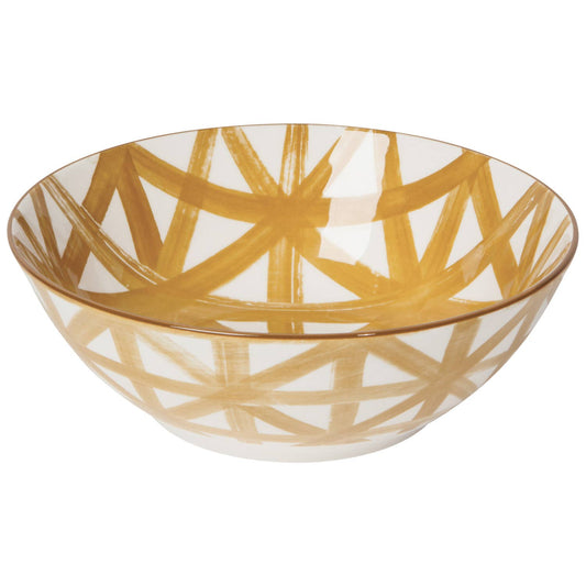 Imperial Crosshatch Bowl Large 8 Inch