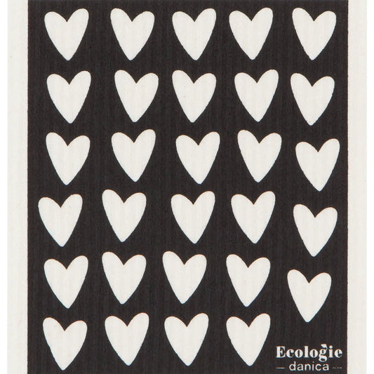Hearts Swedish  Sponge Cloth