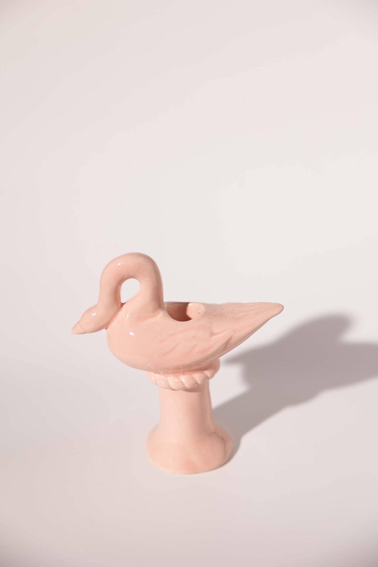 Nordic Swan Candlestick Holder | Pink