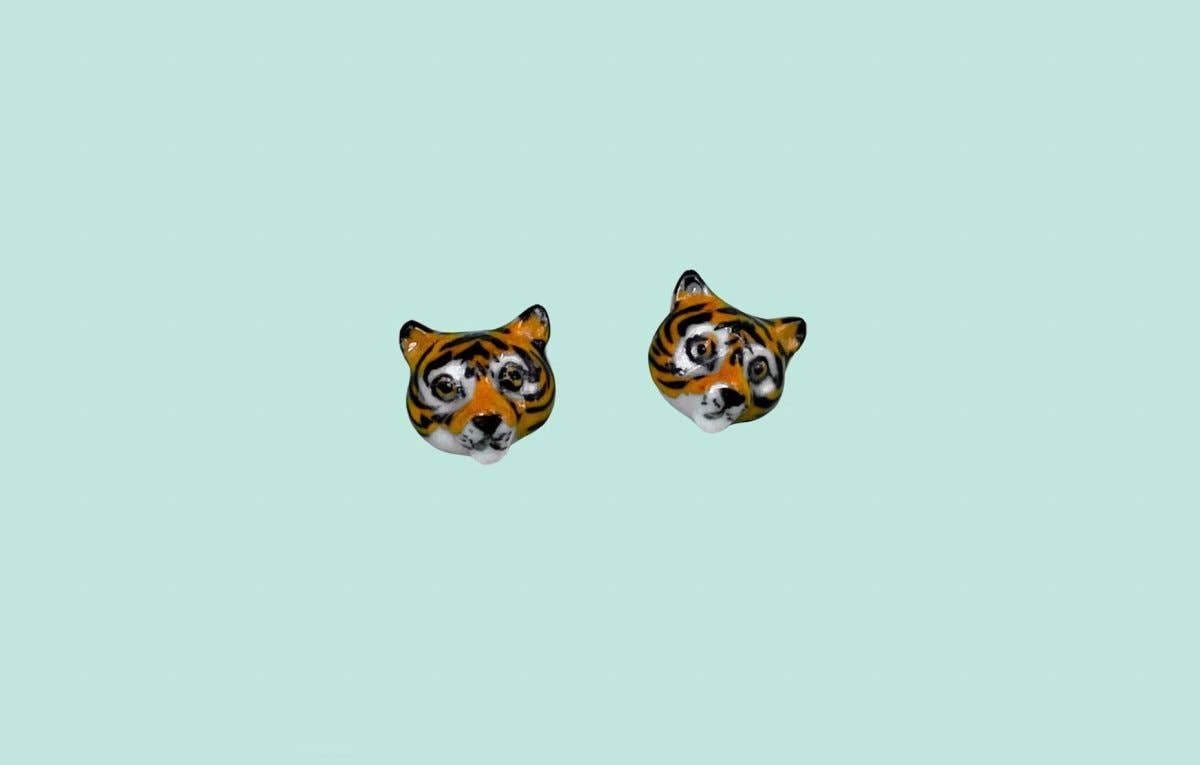 Tiger Earrings