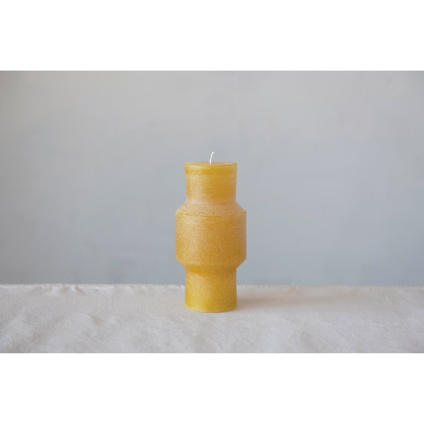 Unscented Totem Pillar Candle (yellow)