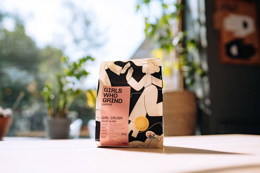 Coffee, Girl Crush blend. El Salvador & Brazil.