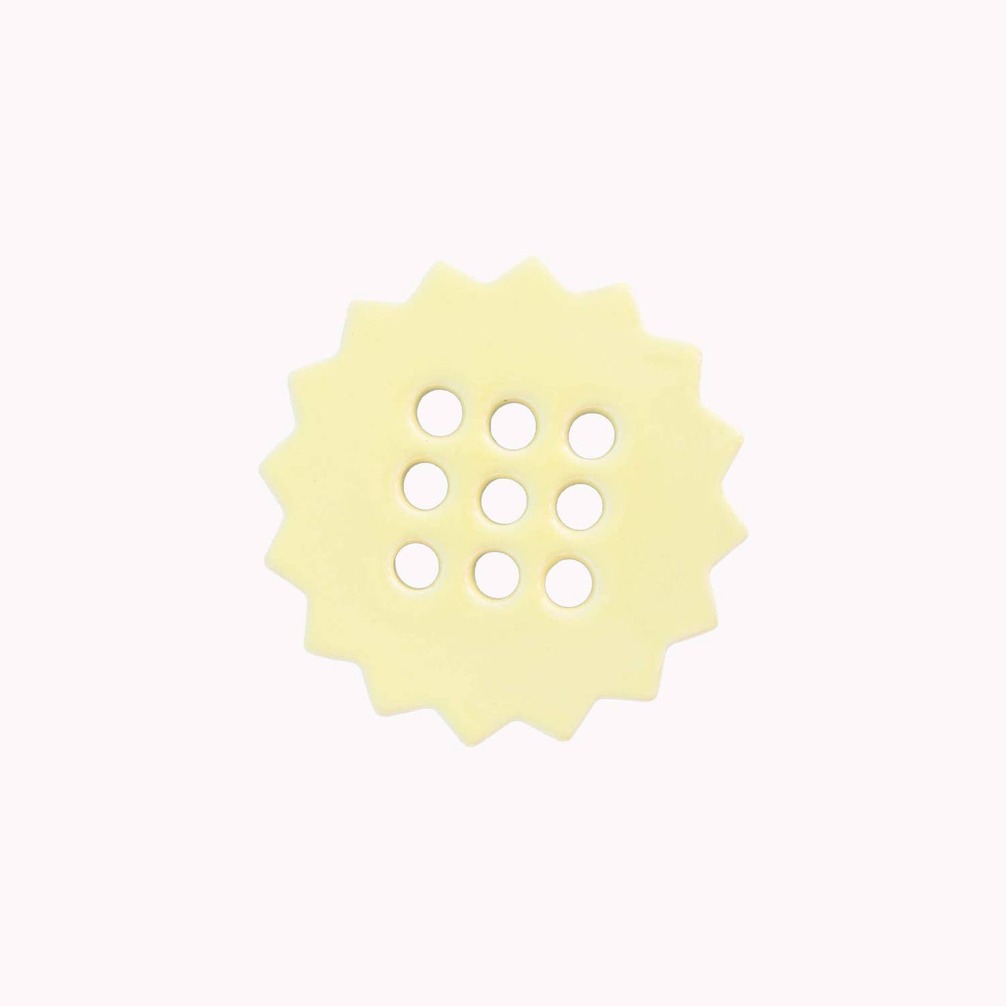 Sunshine Flower Frog | Butter Yellow | Ceramic Lid