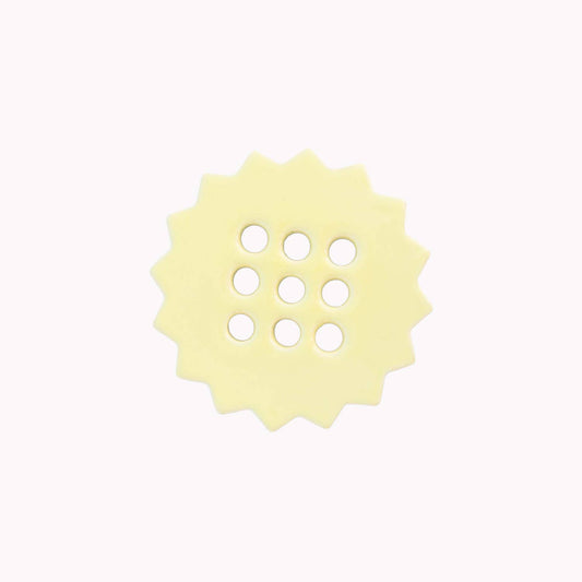 Sunshine Flower Frog | Butter Yellow | Ceramic Lid