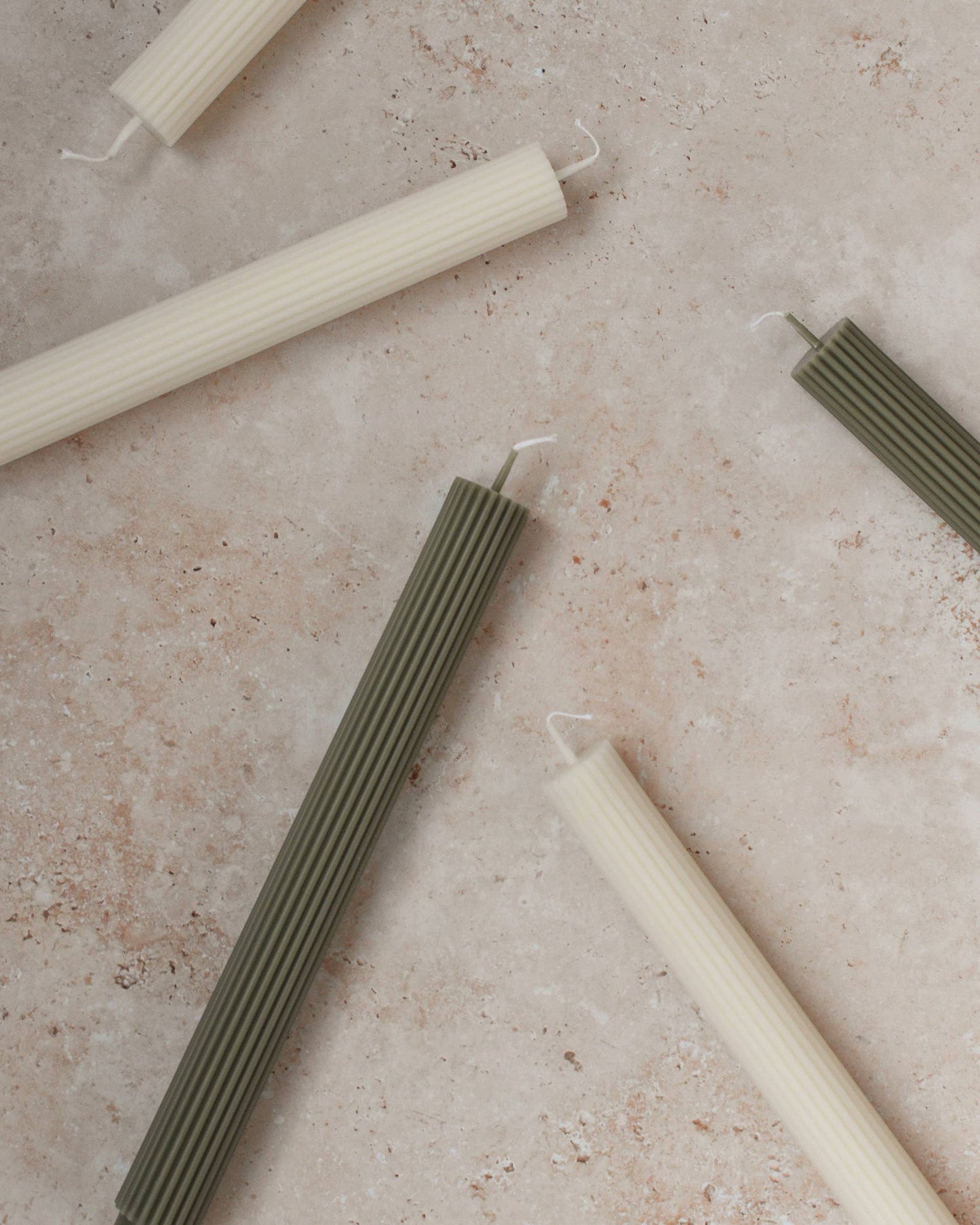 Sage Roman Taper Candle