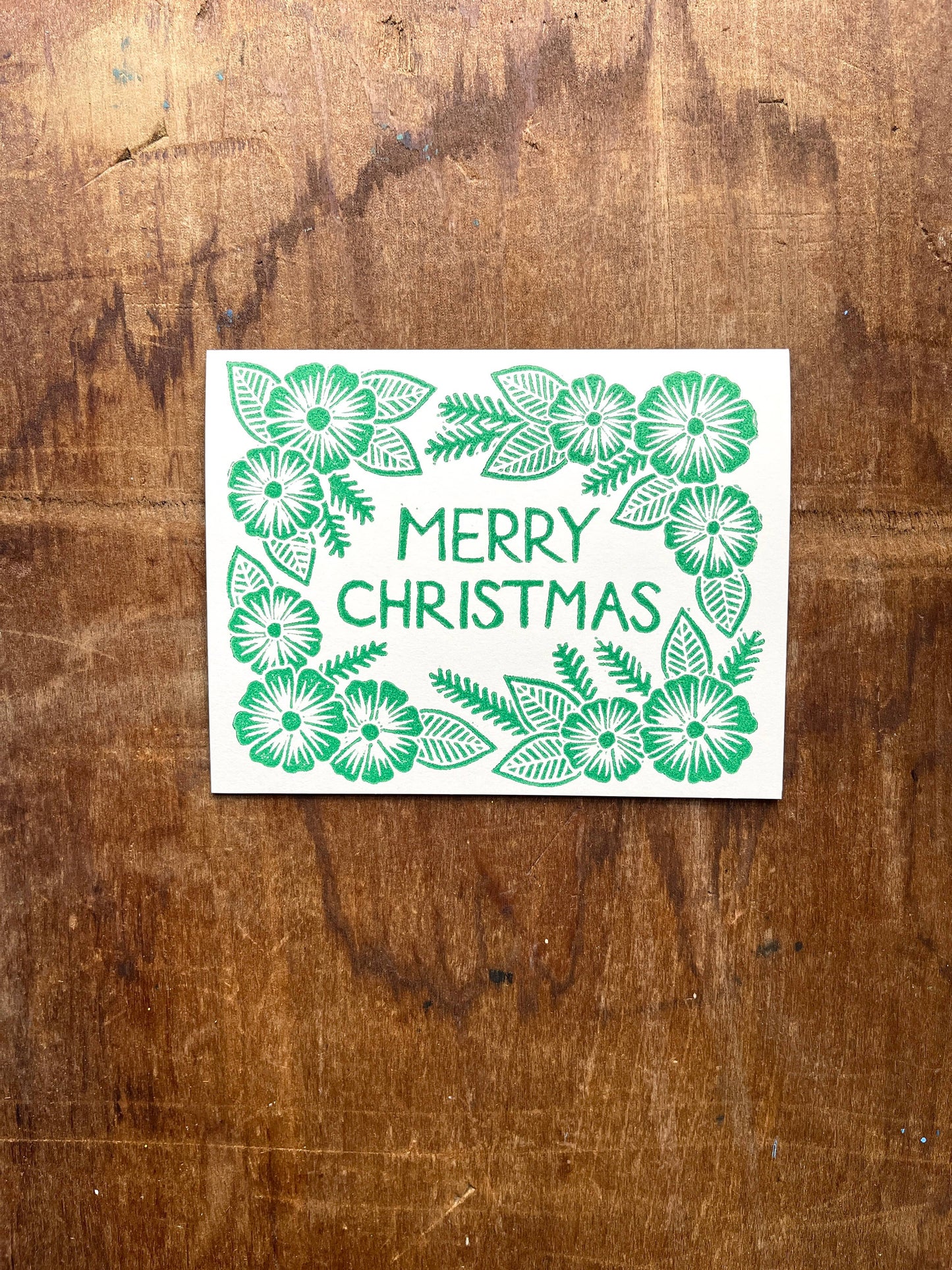 "Merry Christmas," Greeting Card