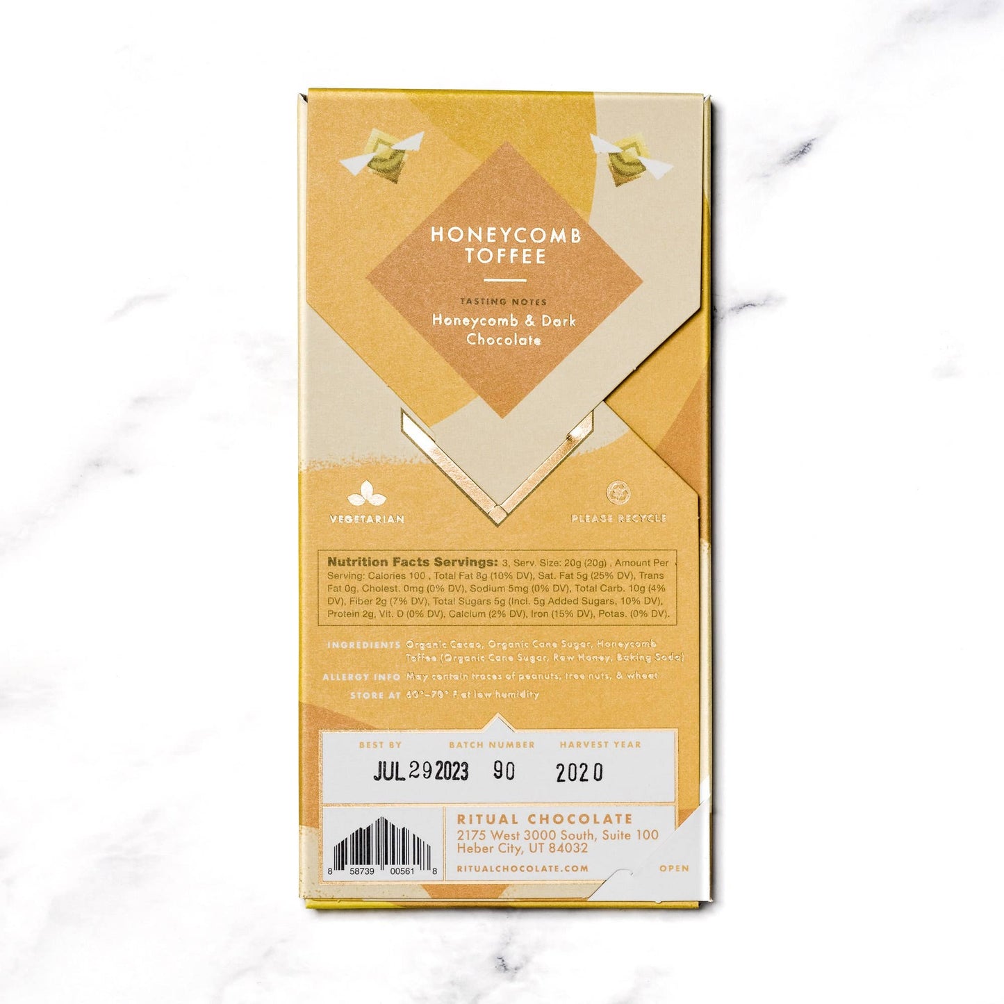 Honeycomb Toffee, 75% Cacao