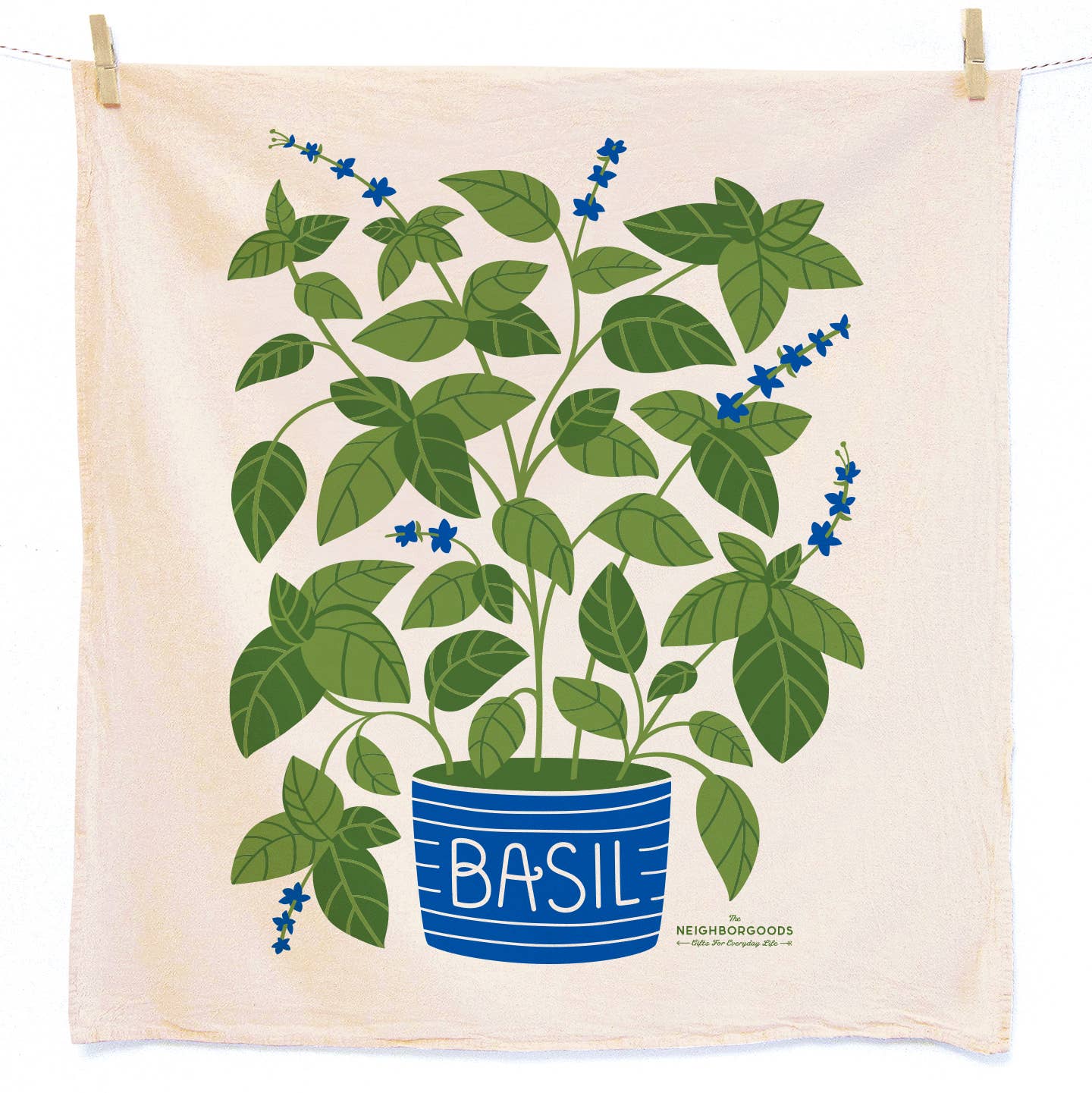 FRESH HERBS (Basil, Dill, Mint) - Tea Towel Set of 3