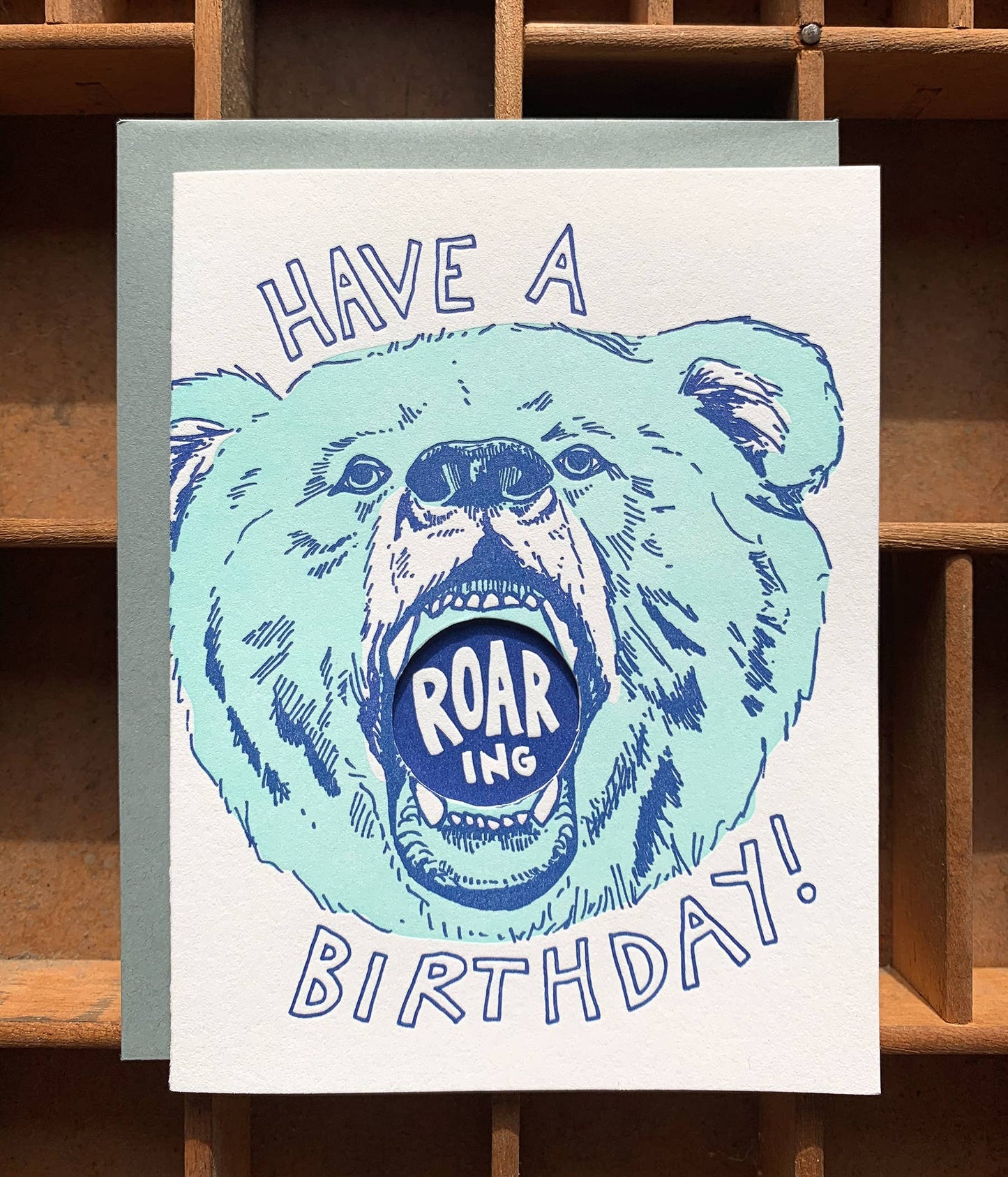 Roaring Birthday card