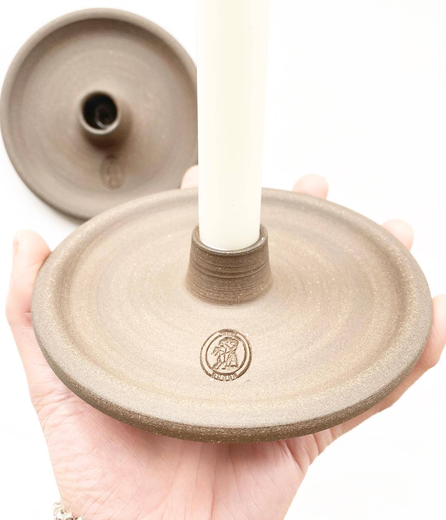 Dark Brown Simple candle holder